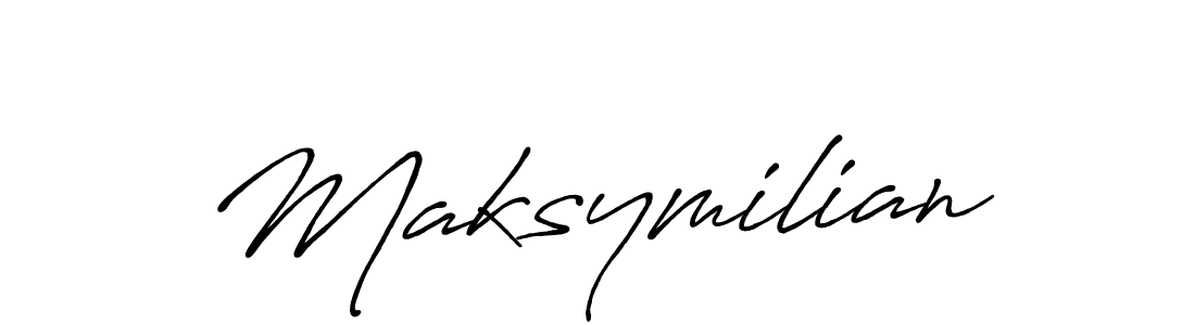 Also we have Maksymilian name is the best signature style. Create professional handwritten signature collection using Antro_Vectra_Bolder autograph style. Maksymilian signature style 7 images and pictures png