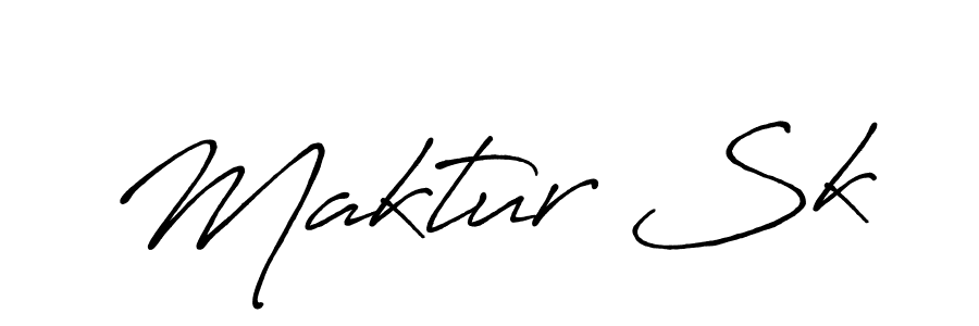 Make a beautiful signature design for name Maktur Sk. With this signature (Antro_Vectra_Bolder) style, you can create a handwritten signature for free. Maktur Sk signature style 7 images and pictures png