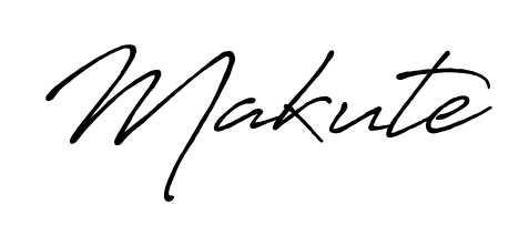 Designed for modern professionals: Makute name signature crafted with Antro_Vectra_Bolder script. Ready for digital PDF workflows. Makute signature style 7 images and pictures png