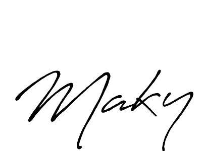 The best way (Antro_Vectra_Bolder) to make a short signature is to pick only two or three words in your name. The name Maky include a total of six letters. For converting this name. Maky signature style 7 images and pictures png