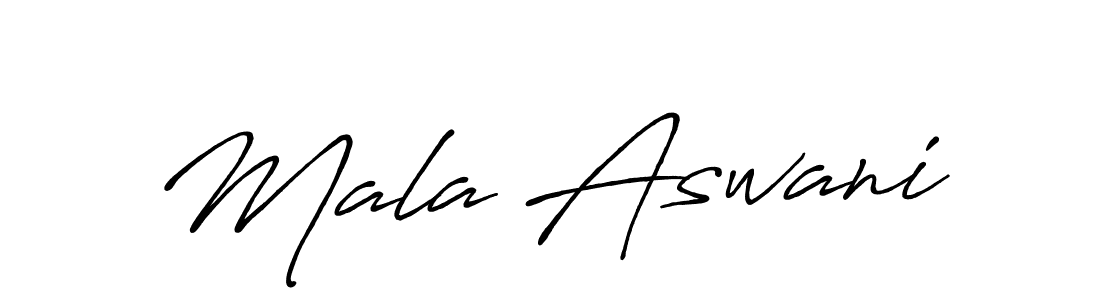 Antro_Vectra_Bolder is a professional signature style that is perfect for those who want to add a touch of class to their signature. It is also a great choice for those who want to make their signature more unique. Get Mala Aswani name to fancy signature for free. Mala Aswani signature style 7 images and pictures png