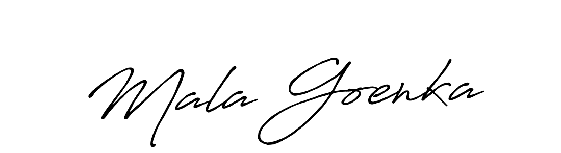 Also You can easily find your signature by using the search form. We will create Mala Goenka name handwritten signature images for you free of cost using Antro_Vectra_Bolder sign style. Mala Goenka signature style 7 images and pictures png