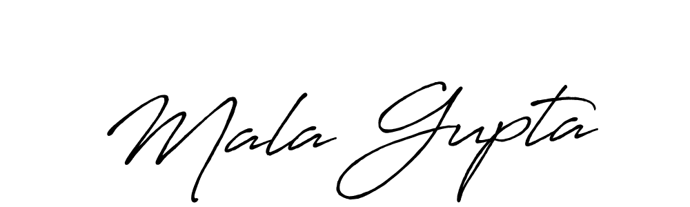 It looks lik you need a new signature style for name Mala Gupta. Design unique handwritten (Antro_Vectra_Bolder) signature with our free signature maker in just a few clicks. Mala Gupta signature style 7 images and pictures png