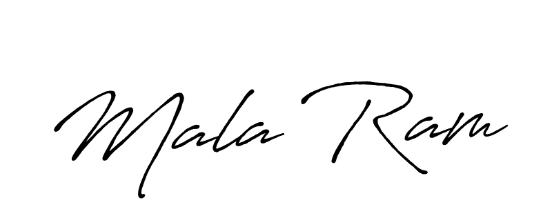 Make a beautiful signature design for name Mala Ram. With this signature (Antro_Vectra_Bolder) style, you can create a handwritten signature for free. Mala Ram signature style 7 images and pictures png