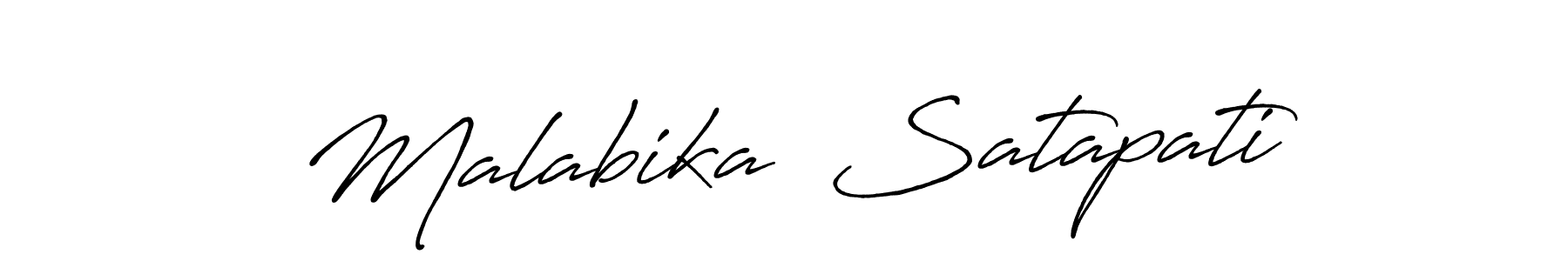 Malabika  Satapati stylish signature style. Best Handwritten Sign (Antro_Vectra_Bolder) for my name. Handwritten Signature Collection Ideas for my name Malabika  Satapati. Malabika  Satapati signature style 7 images and pictures png
