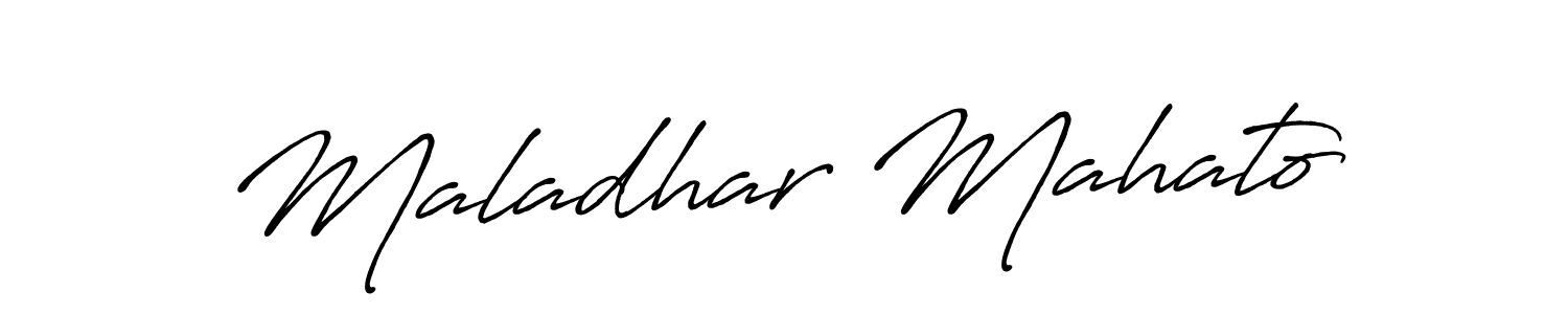 It looks lik you need a new signature style for name Maladhar Mahato. Design unique handwritten (Antro_Vectra_Bolder) signature with our free signature maker in just a few clicks. Maladhar Mahato signature style 7 images and pictures png