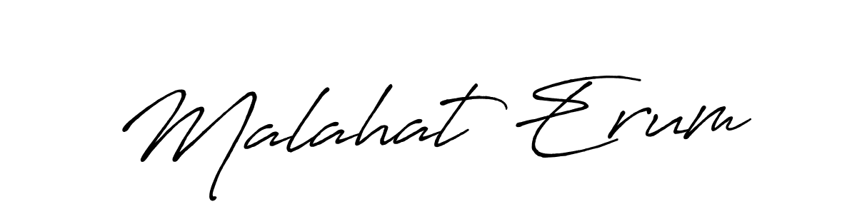 How to make Malahat Erum name signature. Use Antro_Vectra_Bolder style for creating short signs online. This is the latest handwritten sign. Malahat Erum signature style 7 images and pictures png