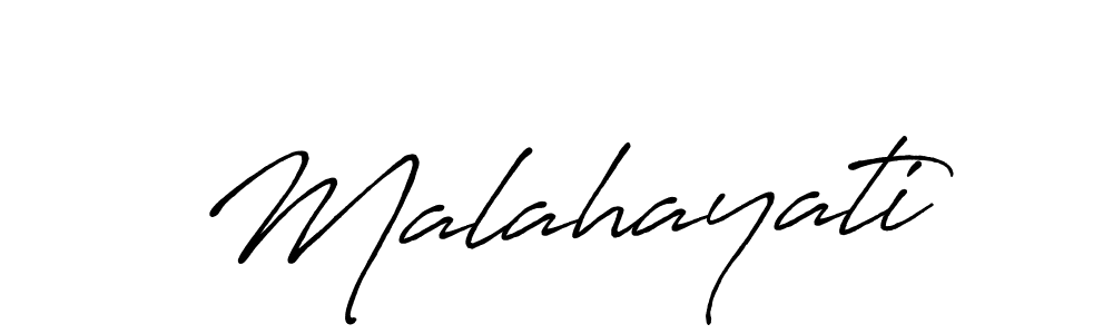 The best way (Antro_Vectra_Bolder) to make a short signature is to pick only two or three words in your name. The name Malahayati include a total of six letters. For converting this name. Malahayati signature style 7 images and pictures png