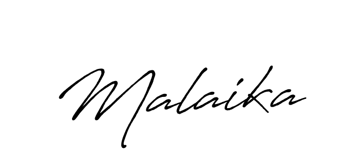 Design your own signature with our free online signature maker. With this signature software, you can create a handwritten (Antro_Vectra_Bolder) signature for name Malaika. Malaika signature style 7 images and pictures png