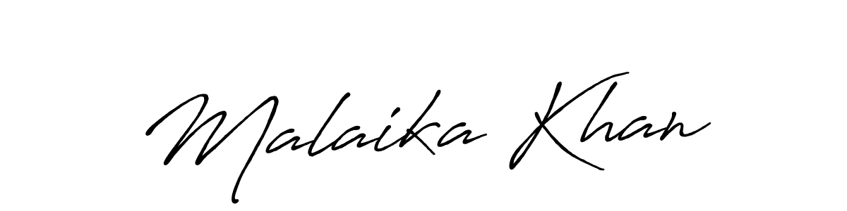 Use a signature maker to create a handwritten signature online. With this signature software, you can design (Antro_Vectra_Bolder) your own signature for name Malaika Khan. Malaika Khan signature style 7 images and pictures png
