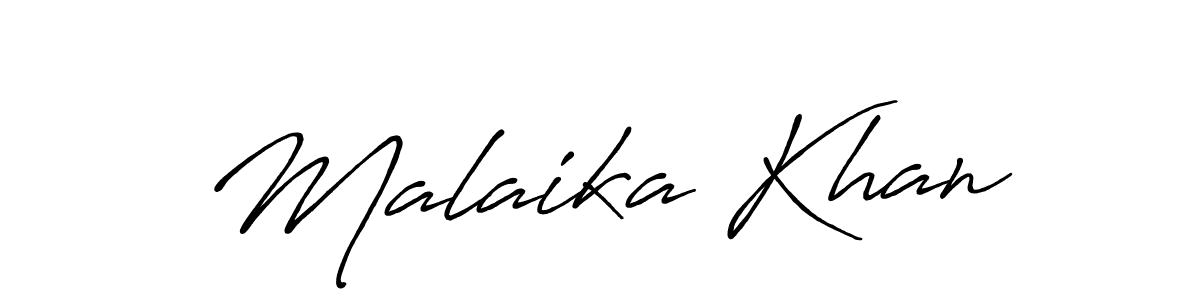 Use a signature maker to create a handwritten signature online. With this signature software, you can design (Antro_Vectra_Bolder) your own signature for name Malaika Khan. Malaika Khan signature style 7 images and pictures png