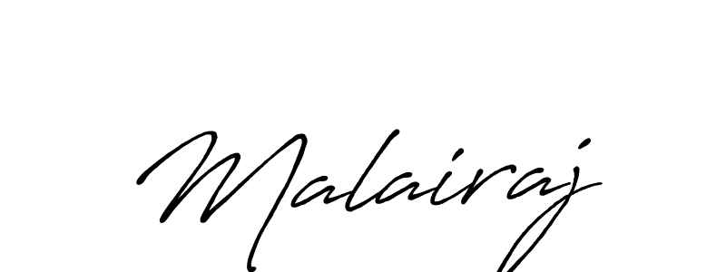 Create a beautiful signature design for name Malairaj. With this signature (Antro_Vectra_Bolder) fonts, you can make a handwritten signature for free. Malairaj signature style 7 images and pictures png