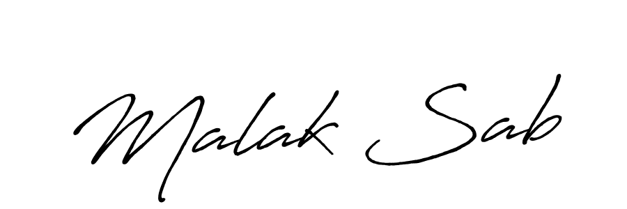 How to make Malak Sab signature? Antro_Vectra_Bolder is a professional autograph style. Create handwritten signature for Malak Sab name. Malak Sab signature style 7 images and pictures png