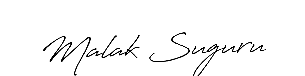 Malak Suguru stylish signature style. Best Handwritten Sign (Antro_Vectra_Bolder) for my name. Handwritten Signature Collection Ideas for my name Malak Suguru. Malak Suguru signature style 7 images and pictures png