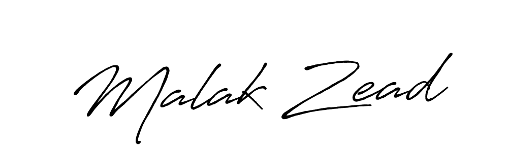 Make a beautiful signature design for name Malak Zead. With this signature (Antro_Vectra_Bolder) style, you can create a handwritten signature for free. Malak Zead signature style 7 images and pictures png