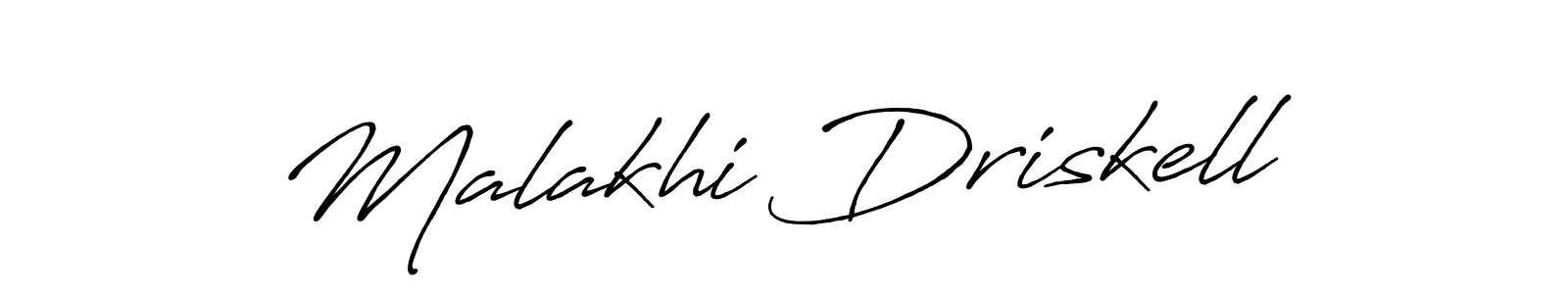 Once you've used our free online signature maker to create your best signature Antro_Vectra_Bolder style, it's time to enjoy all of the benefits that Malakhi Driskell name signing documents. Malakhi Driskell signature style 7 images and pictures png