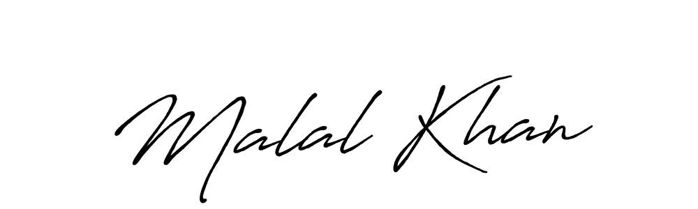 Create a beautiful signature design for name Malal Khan. With this signature (Antro_Vectra_Bolder) fonts, you can make a handwritten signature for free. Malal Khan signature style 7 images and pictures png