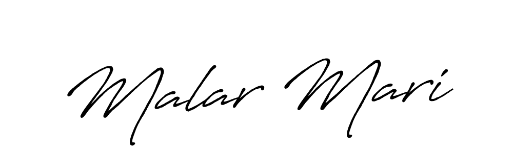 How to make Malar Mari name signature. Use Antro_Vectra_Bolder style for creating short signs online. This is the latest handwritten sign. Malar Mari signature style 7 images and pictures png