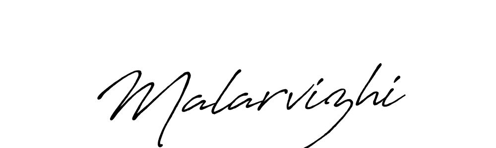 Make a beautiful signature design for name Malarvizhi. With this signature (Antro_Vectra_Bolder) style, you can create a handwritten signature for free. Malarvizhi signature style 7 images and pictures png