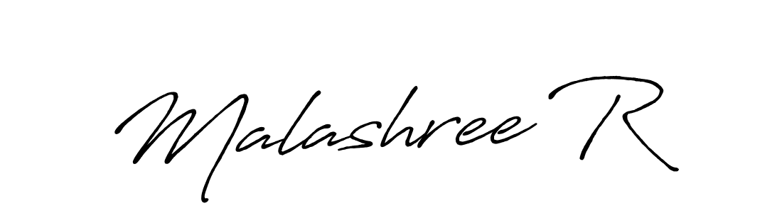 How to make Malashree R signature? Antro_Vectra_Bolder is a professional autograph style. Create handwritten signature for Malashree R name. Malashree R signature style 7 images and pictures png