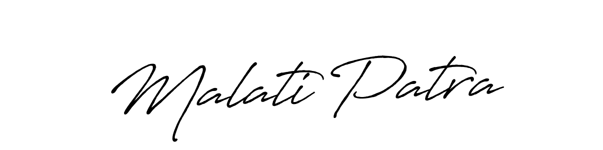 Once you've used our free online signature maker to create your best signature Antro_Vectra_Bolder style, it's time to enjoy all of the benefits that Malati Patra name signing documents. Malati Patra signature style 7 images and pictures png