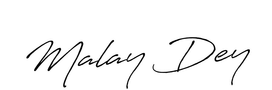 How to make Malay Dey signature? Antro_Vectra_Bolder is a professional autograph style. Create handwritten signature for Malay Dey name. Malay Dey signature style 7 images and pictures png