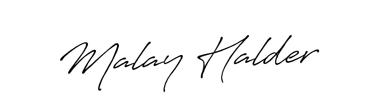 Also we have Malay Halder name is the best signature style. Create professional handwritten signature collection using Antro_Vectra_Bolder autograph style. Malay Halder signature style 7 images and pictures png