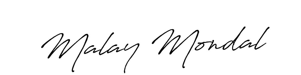 Malay Mondal stylish signature style. Best Handwritten Sign (Antro_Vectra_Bolder) for my name. Handwritten Signature Collection Ideas for my name Malay Mondal. Malay Mondal signature style 7 images and pictures png