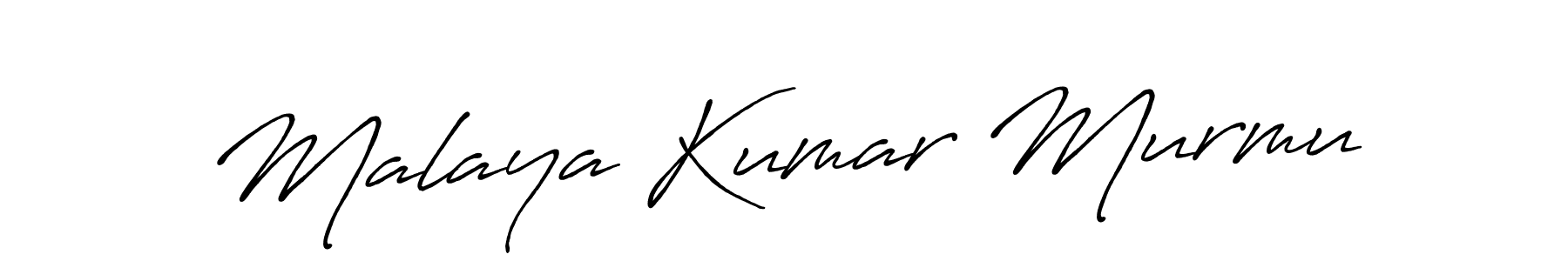 Create a beautiful signature design for name Malaya Kumar Murmu. With this signature (Antro_Vectra_Bolder) fonts, you can make a handwritten signature for free. Malaya Kumar Murmu signature style 7 images and pictures png