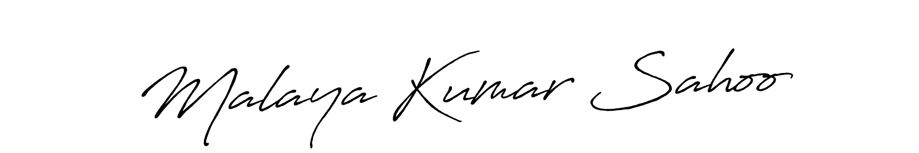 Use a signature maker to create a handwritten signature online. With this signature software, you can design (Antro_Vectra_Bolder) your own signature for name Malaya Kumar Sahoo. Malaya Kumar Sahoo signature style 7 images and pictures png
