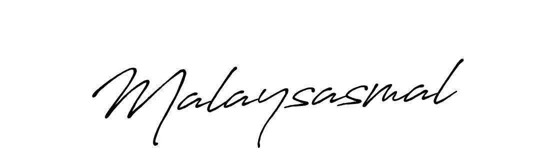 Use a signature maker to create a handwritten signature online. With this signature software, you can design (Antro_Vectra_Bolder) your own signature for name Malaysasmal. Malaysasmal signature style 7 images and pictures png