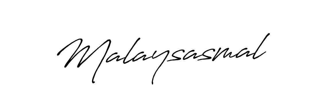 Use a signature maker to create a handwritten signature online. With this signature software, you can design (Antro_Vectra_Bolder) your own signature for name Malaysasmal. Malaysasmal signature style 7 images and pictures png