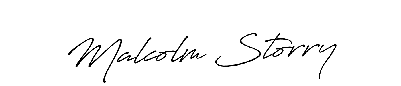 How to make Malcolm Storry name signature. Use Antro_Vectra_Bolder style for creating short signs online. This is the latest handwritten sign. Malcolm Storry signature style 7 images and pictures png