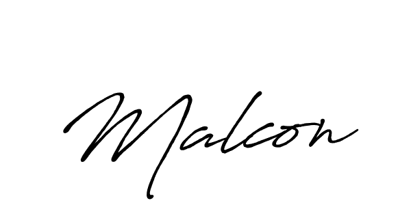 The best way (Antro_Vectra_Bolder) to make a short signature is to pick only two or three words in your name. The name Malcon include a total of six letters. For converting this name. Malcon signature style 7 images and pictures png