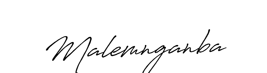 How to make Malemnganba signature? Antro_Vectra_Bolder is a professional autograph style. Create handwritten signature for Malemnganba name. Malemnganba signature style 7 images and pictures png