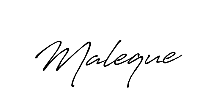 Maleque stylish signature style. Best Handwritten Sign (Antro_Vectra_Bolder) for my name. Handwritten Signature Collection Ideas for my name Maleque. Maleque signature style 7 images and pictures png