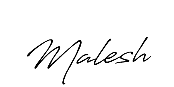 Design your own signature with our free online signature maker. With this signature software, you can create a handwritten (Antro_Vectra_Bolder) signature for name Malesh. Malesh signature style 7 images and pictures png