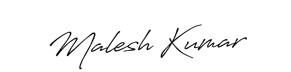 Design your own signature with our free online signature maker. With this signature software, you can create a handwritten (Antro_Vectra_Bolder) signature for name Malesh Kumar. Malesh Kumar signature style 7 images and pictures png