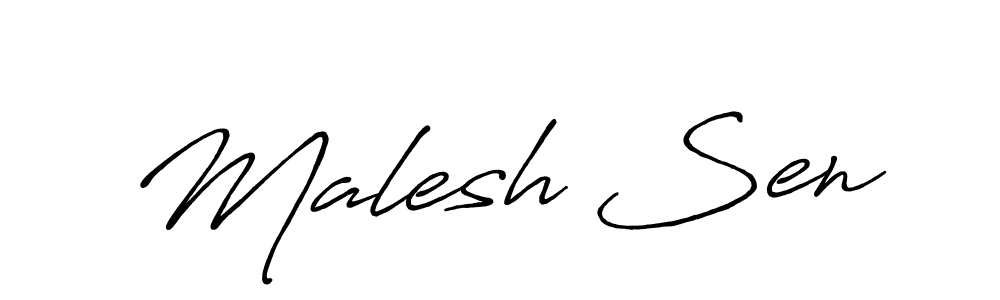 Once you've used our free online signature maker to create your best signature Antro_Vectra_Bolder style, it's time to enjoy all of the benefits that Malesh Sen name signing documents. Malesh Sen signature style 7 images and pictures png