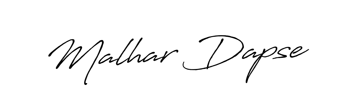 You should practise on your own different ways (Antro_Vectra_Bolder) to write your name (Malhar Dapse) in signature. don't let someone else do it for you. Malhar Dapse signature style 7 images and pictures png