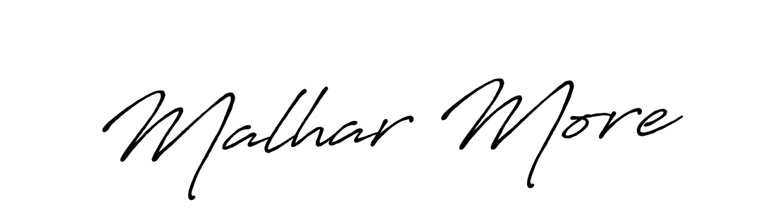 You should practise on your own different ways (Antro_Vectra_Bolder) to write your name (Malhar More) in signature. don't let someone else do it for you. Malhar More signature style 7 images and pictures png