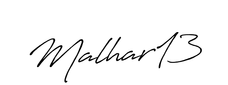 How to make Malhar13 signature? Antro_Vectra_Bolder is a professional autograph style. Create handwritten signature for Malhar13 name. Malhar13 signature style 7 images and pictures png