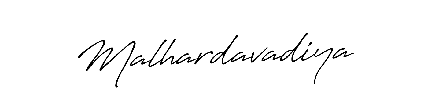 How to make Malhardavadiya signature? Antro_Vectra_Bolder is a professional autograph style. Create handwritten signature for Malhardavadiya name. Malhardavadiya signature style 7 images and pictures png
