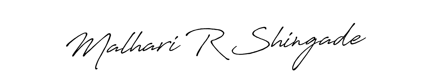 The best way (Antro_Vectra_Bolder) to make a short signature is to pick only two or three words in your name. The name Malhari R Shingade include a total of six letters. For converting this name. Malhari R Shingade signature style 7 images and pictures png