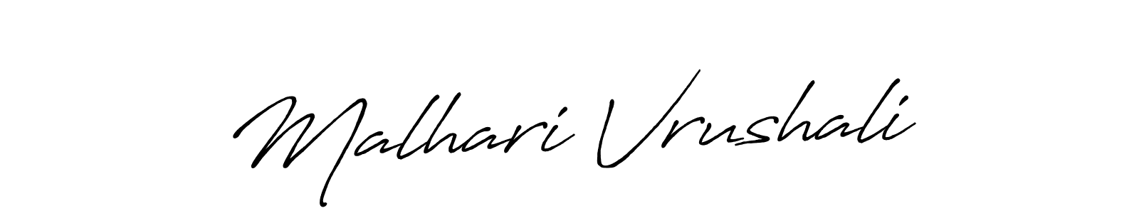 See photos of Malhari Vrushali official signature by Spectra . Check more albums & portfolios. Read reviews & check more about Antro_Vectra_Bolder font. Malhari Vrushali signature style 7 images and pictures png