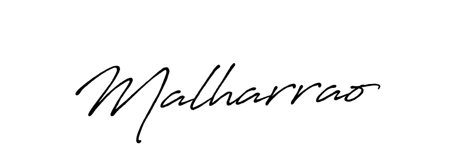 Make a beautiful signature design for name Malharrao. With this signature (Antro_Vectra_Bolder) style, you can create a handwritten signature for free. Malharrao signature style 7 images and pictures png