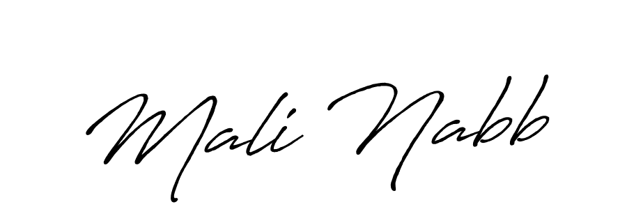 if you are searching for the best signature style for your name Mali Nabb. so please give up your signature search. here we have designed multiple signature styles  using Antro_Vectra_Bolder. Mali Nabb signature style 7 images and pictures png