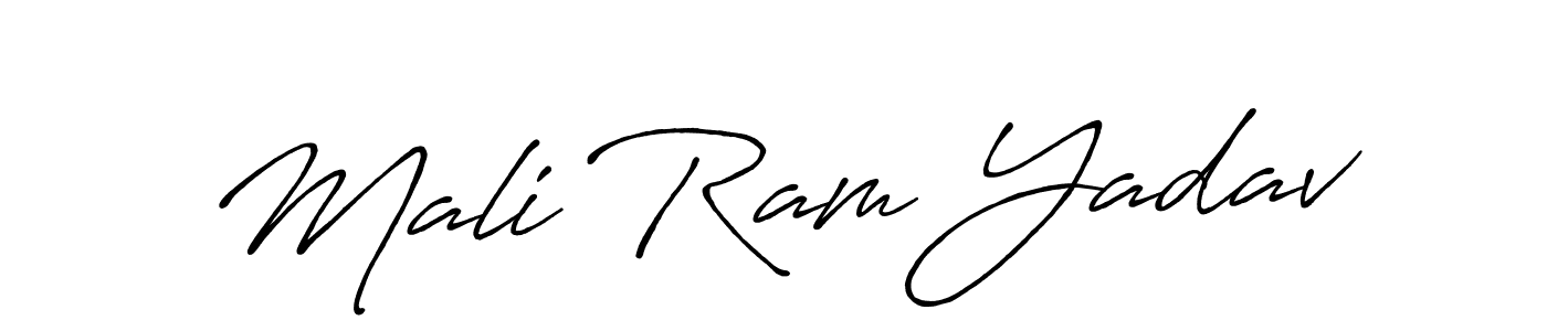 How to make Mali Ram Yadav signature? Antro_Vectra_Bolder is a professional autograph style. Create handwritten signature for Mali Ram Yadav name. Mali Ram Yadav signature style 7 images and pictures png