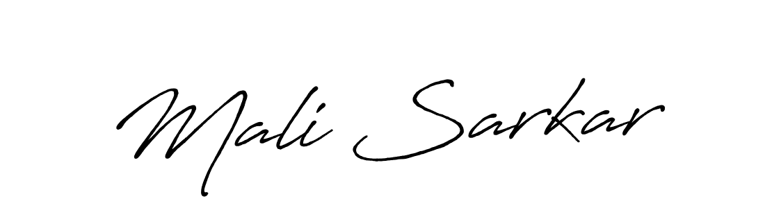 Make a beautiful signature design for name Mali Sarkar. With this signature (Antro_Vectra_Bolder) style, you can create a handwritten signature for free. Mali Sarkar signature style 7 images and pictures png
