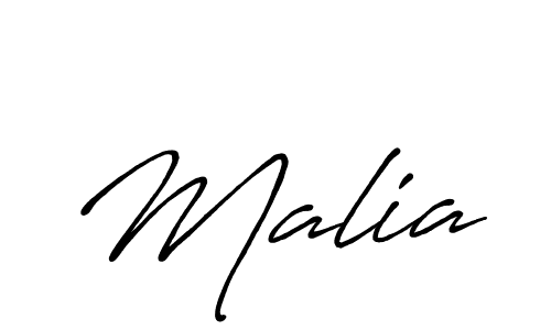 How to make Malia name signature. Use Antro_Vectra_Bolder style for creating short signs online. This is the latest handwritten sign. Malia signature style 7 images and pictures png